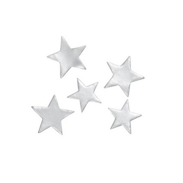 Stjerne sølv. 4-5 cm 6 ass.